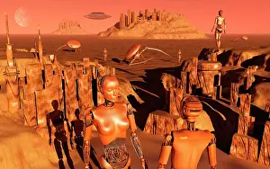 Cybernetic: A team of robots gather the last of martian technology
