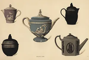 Ewer: Teapots, cream jugs and sucrier