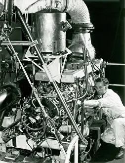 Oryx: Technician with Napier Oryx engine