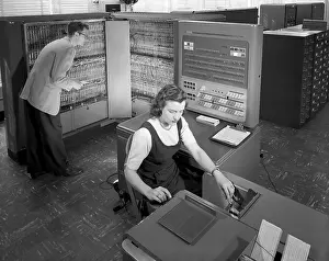 Calculators: Technicians working with room size IBM type ?