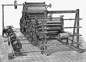 Chemnitz: technics, machines, drying press, Germania Works