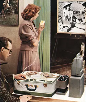 Projectors: technics, movie setting, Super 8, Telefunken
