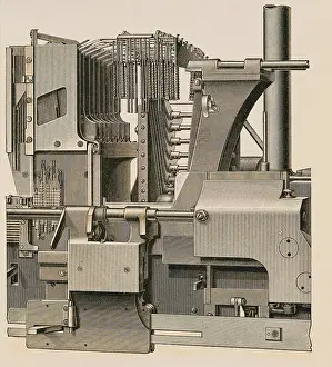Technic: technics, printing technic, machine Monoline
