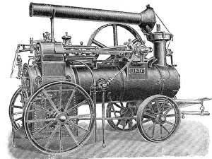 Lanz: technics, steam engine, Lanz traction engine