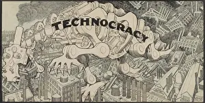 Rampage: Technocracy, a 1933 pessimistic cartoon by Winsor