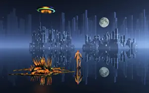 Colonization: A technologically advanced city of the future