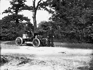 Brampton: Ted Whomes and car at Brampton Road