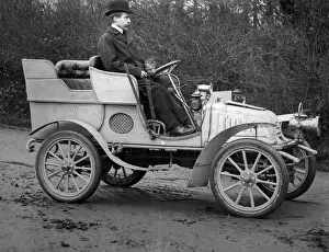 Whomes: Ted Whomes in motor car