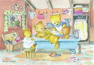 Teddies: Teddies Bathtime ' tedddies in bath