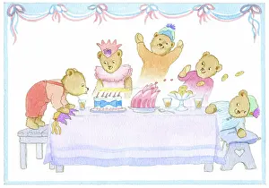 Teddies: Teddies Birthday Table
