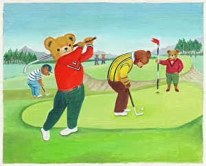 Woudhuysen: Teddies Playing Golf