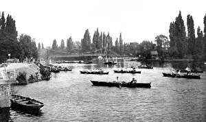 Teddington: Teddington Lock River Thames early 1900s