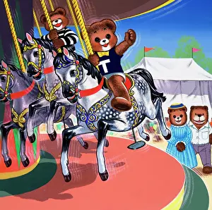 Playtime Nostalgia Illustration: Teddy Bear