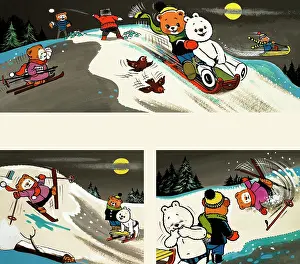 Skiiing: Teddy Bear