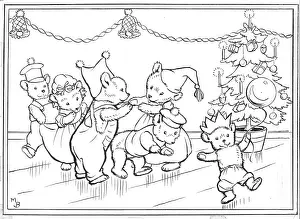 Partying: A teddy bear party