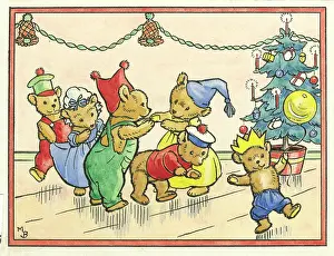 Partying: A teddy bear party