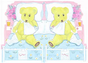 Double Sided: Teddy Bears with arm and leg injuries