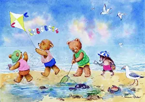 Kites: Teddy Bears on the Beach