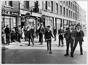 Gangs: Teddy Boys in the street