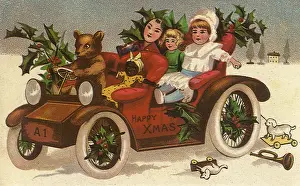 Backseat: Teddy Driving Dolls