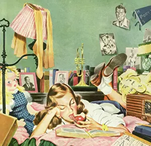 Homework: Teen Does Homework