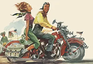Hawes: Teens on Motorcycle