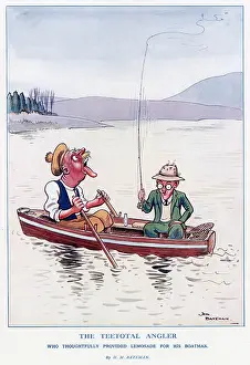 Teetotal: The Teetotal Angler, by H. M. Bateman