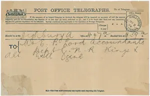 Telegram: TELEGRAM OF 1894