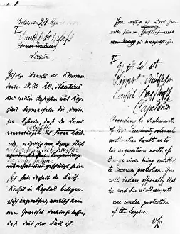 Telegram: Telegram from Bismarck dated 24.04.1884
