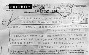 Telegrams: TELEGRAM FROM QUEEN