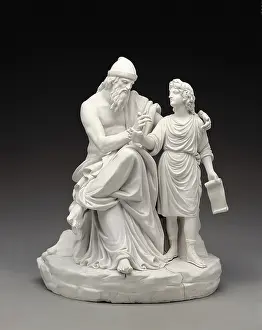 Teachings: Telemachus and Mentor. 1770. Made by Royal Fabric