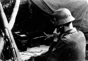 Rzhev: Telephone exchange station on the Eastern Front, July 1942