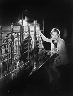 Focused: Telephone operator