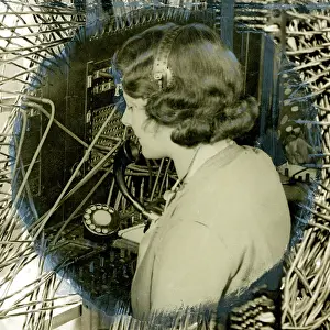 Telephone operator, Mayfair Exchange, London