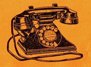 Dial: Telephone, printer's block