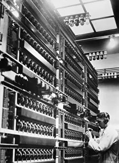 Switchboard: Telephone switchboard, 1935
