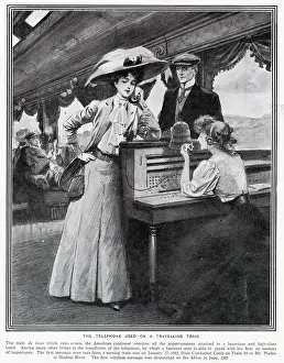 Wired: Telephone used on a travelling train 1909