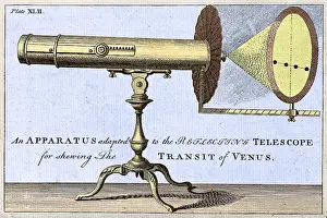 1760: Telescope and Transit of Venus Projection, c. 1760