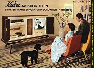 Prestigious: Television cabinet advert