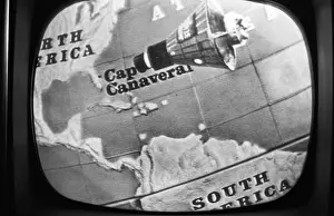 Orbits: Television screen animation of John Glenn's ?
