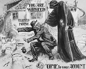 Abstinence: Temperance magic lantern slide Victorian period