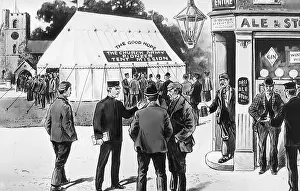 Abstinence: Temperance magic lantern slide Victorian period