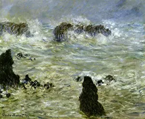 Seascapes: Tempest on the Coast of Belle-Ile, by Monet