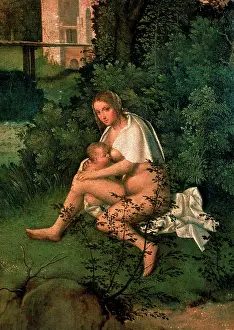 Accademia: Detail of the Tempest by Giorgione