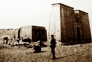 Dakka: Temple of Dakka, Egypt, 1850s by Francis Frith