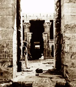 Dakka: Temple at Dakka, Egypt, 1850s by Francis Frith
