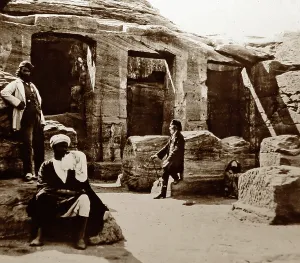 Derr: Temple of Derr, Egypt, 1850s by Francis Frith