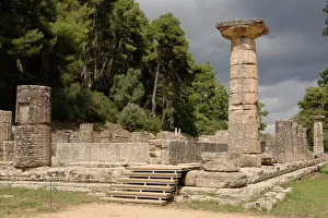 Stair: Temple of Hera (Heraion). 6th century B.C.. Sanctuary of Oly