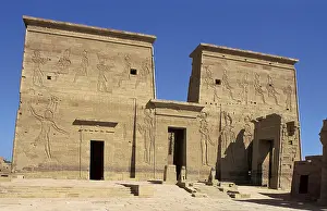 Assouan: Temple of Isis. EGYPT. Philae. Temple of Isis