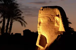 Nocturne: Temple of Luxor. Avenue of the Sphinxes. Detail